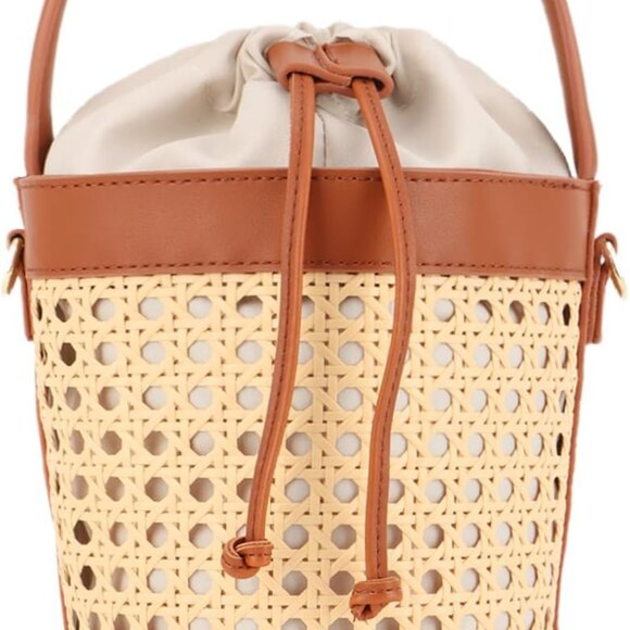 Rattan Purse Straw Tote Bag Small Beach Vacation Holiday 2024 - Picture 1 of 6